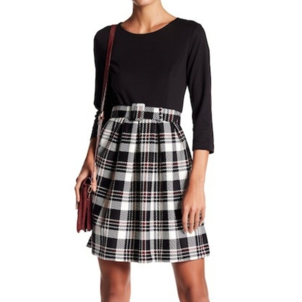 Eliza J Plaid Dress